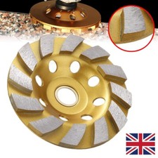 Diamond Grinding Wheel Segment Cup Disc Grinder Concrete Granite Stone Cutter UK