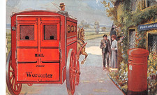 POSTCARD  WORCESTER  MAIL