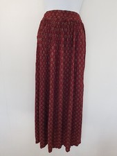 Vintage Skirt Long Red Pleated