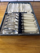 Vintage epns fish knife fork - epns,