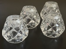 Set 4 Clear Glass Replacement Lampshades Light Covers Shades