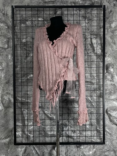 Vtg zone bleue pink ruffle - pink,