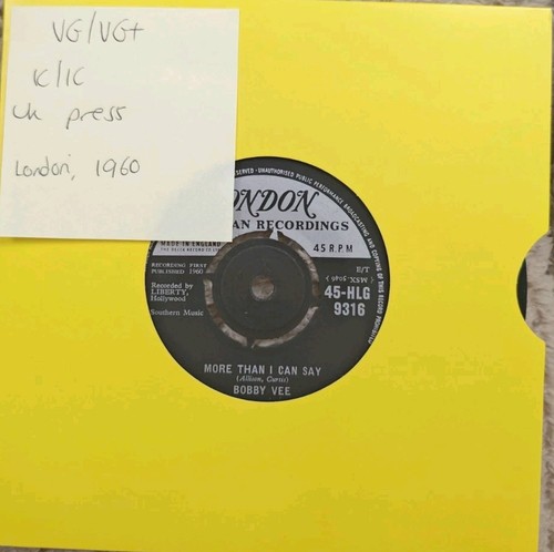 Bobby vee more than - i, can