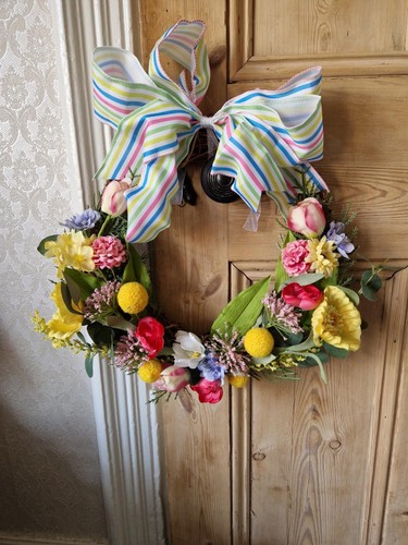 Spring wreath handmade - spring,