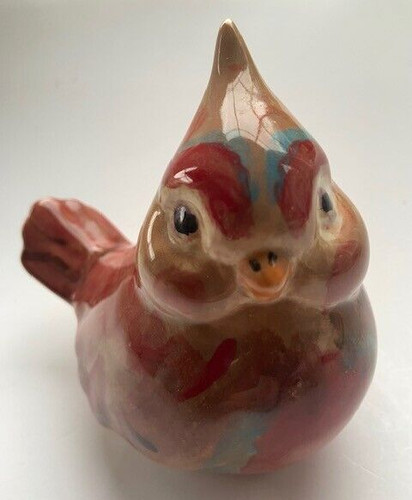 Glazed pottery funky chicken - pottery,