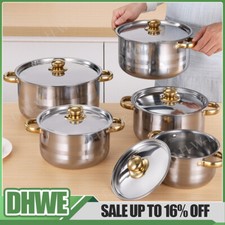 Set of 5 Stainless Steel Non