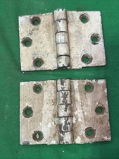 Two Old Door Hinges 3 X 4 3/8"