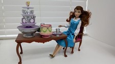 Disney Store Belle Dinner Party Playset, Beauty and the Beast  Doll Set