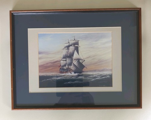Framed print sailing - framed, in