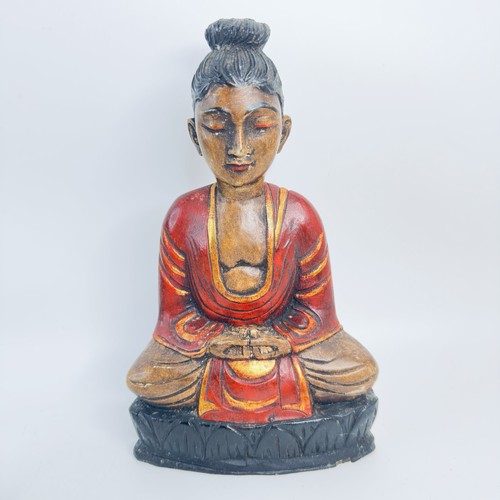 Hand carved wooden buddha - hand,