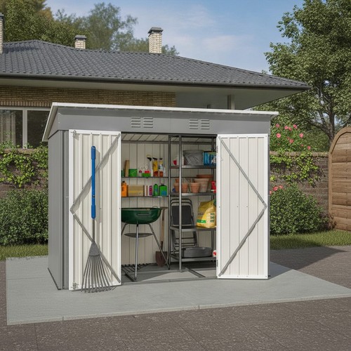 Garden shed 4x8ft metal - 4x8ft,