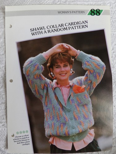 Shawl collar cardigan vintage - collar,