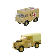 Oxford Diecast 1:76 Army Land Rover FC Ambulance Gulf War & Land Rover Sand 