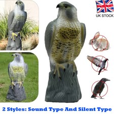 Realistic Bird Scarer Plastic Eagle Falcon Decoy Deterrent for Bird Repellent
