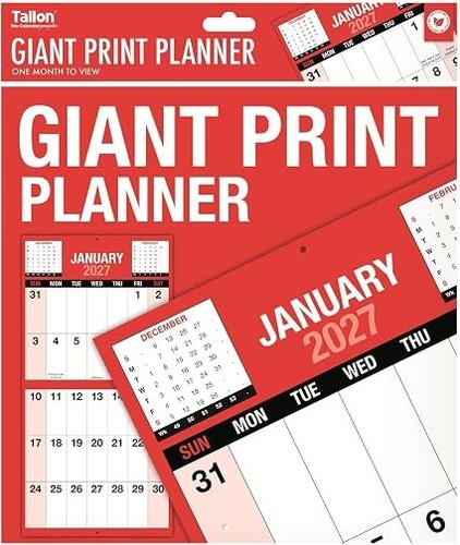 2019 giant large print planner - giant,