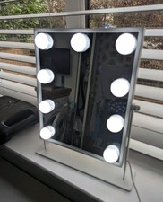 Vanity Mirror with 9 Bulb Lights Makeup Hollywood 360°,Touch,3 Colours,Dimmable