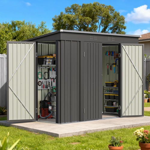 8x4 outdoor storage shed - ft,
