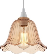 Small Amber Glass Lamp Shade