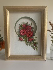 Vintage 3D Poppy Wall Art