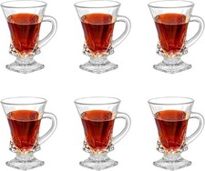 Turkish Tea Cups Set of 6 -