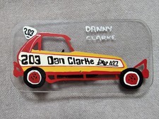 Danny Clarke 203 Brisca Stock Car Racing Perspex Pin Badge
