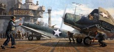 "Requiem For Torpedo Eight" by Gil Cohen - Aviation Art Prints - TBD Devastator