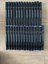 29 Spectrum Noir Duel Tip Pens, Broad And Fine Tips.