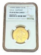 Liberia 1979 FM Gold $100 NGC