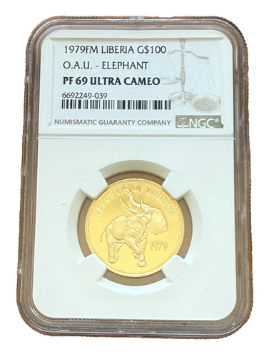 Liberia 1979 gold - liberia, fm