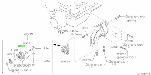 Pulley idler for nissan - for:,