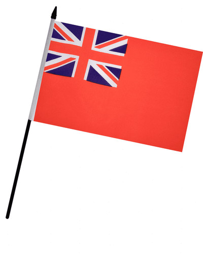 Red ensign hand - hand, 6")