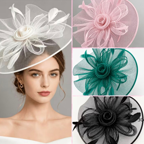 Large mesh flower feather - large,