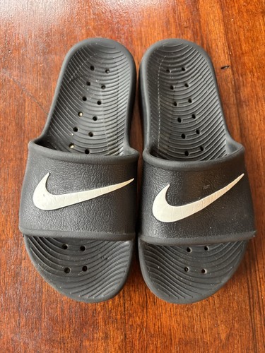 Nike black swoosh - swoosh, slide