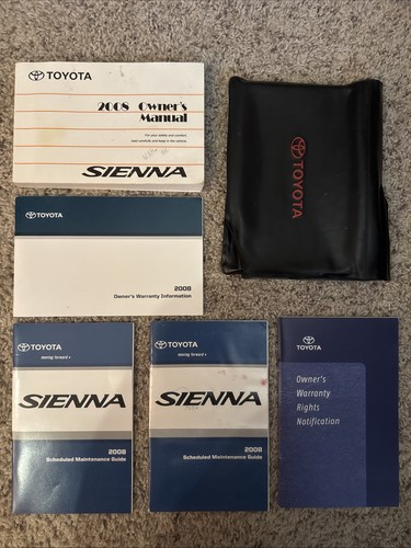2008 toyota sienna owner - 2008, owner’s