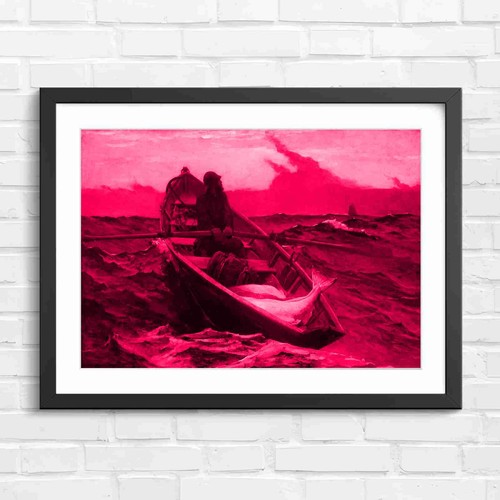 Fisherman rowing boat - rowing,