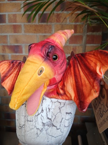 Baby pterodactyl egg puppet - baby,