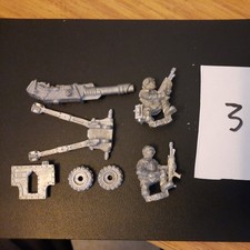 Cadian Shock Troop Lascannon Team. OOP Metal. Warhammer 40k Second Edition. 1993