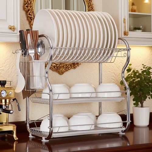 Kitchen dish rack drainer - rack, cup