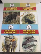 PG Tips Incredible Creatures 4 Complete Wall Charts WWF Brooke Bond Tea Cards