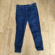 Marks & Spencer The Carrie Skinny Jeans Size 18 navy blue M&S elasticated waist