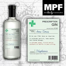 Personalised Prescription Gin