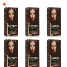 6 x Mellor & Russell Simply 6.6 True Red Permanent Hair Colour 