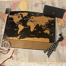 Deluxe Scratch Off World Map