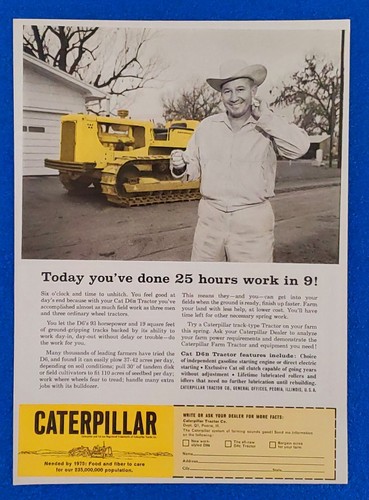 1961 caterpillar d6b - caterpillar, tractor