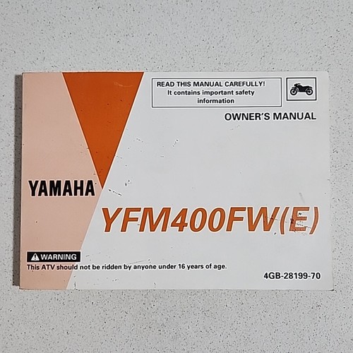 Yamaha atv yfm400fw quad - yamaha,