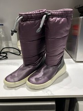 New Ecco Goretex Fleece Lined Girls Snow Boots UK2 EU34