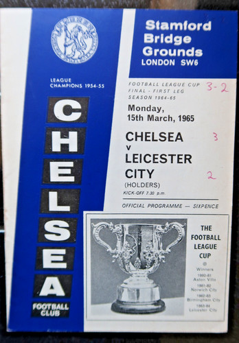Chelsea leicester city 1965 - city,