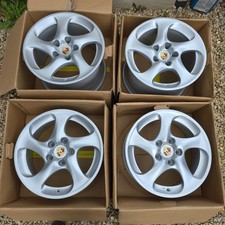 Genuine Porsche Hollowspoke Alloy wheels 18" Twist C4 996 C4S 991 997 Carrera