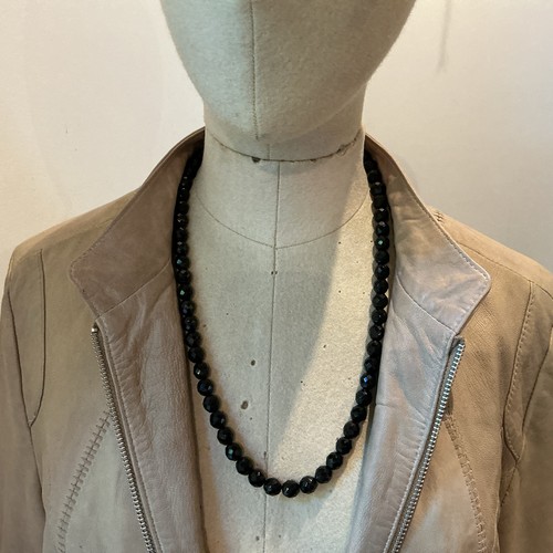 Vintage necklace black - vintage, glass