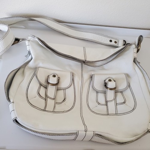 Oushka vintage white leather - white,